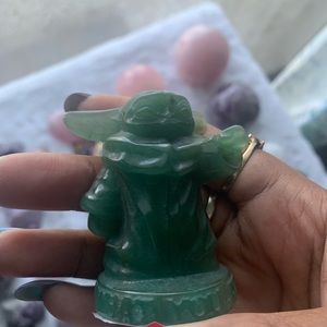 Yoda Crystal Mandalorian Gregu Baby Yoda Figurine